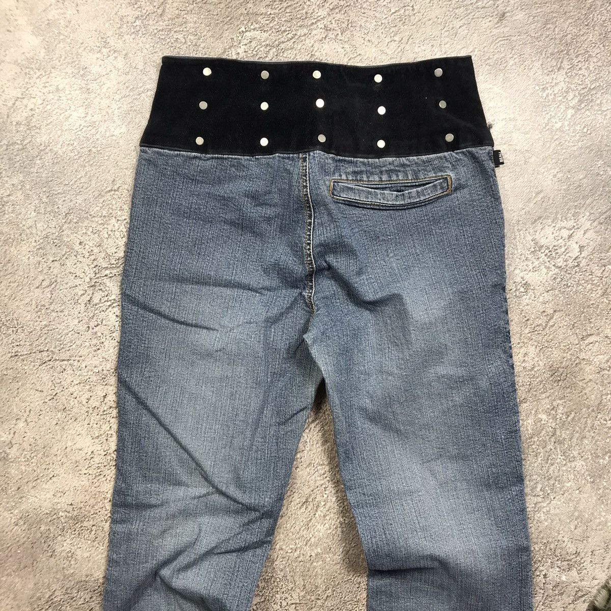 Vintage Vintage Y2K Baggy Distressed Flared Jeans Grunge Skate 27 Size 27" / US 4 / IT 40 - 5 Thumbnail