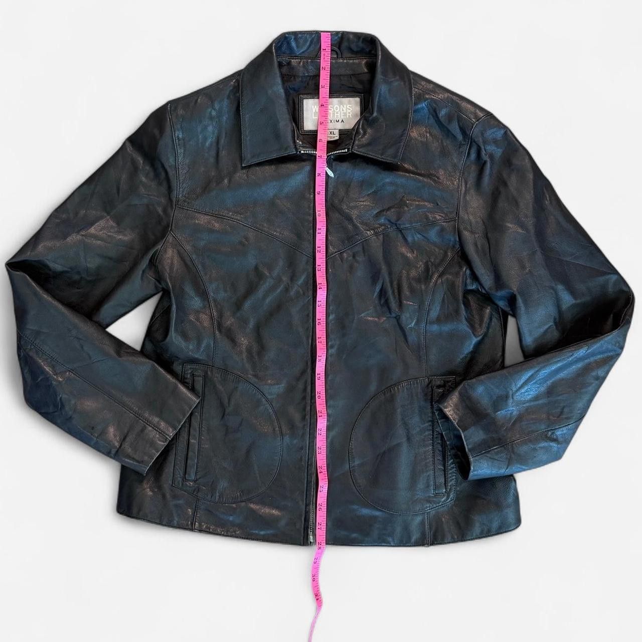 Other Wilson’s Leather Women's black blue Coats Size US 42 / EU 58 - 3 Thumbnail