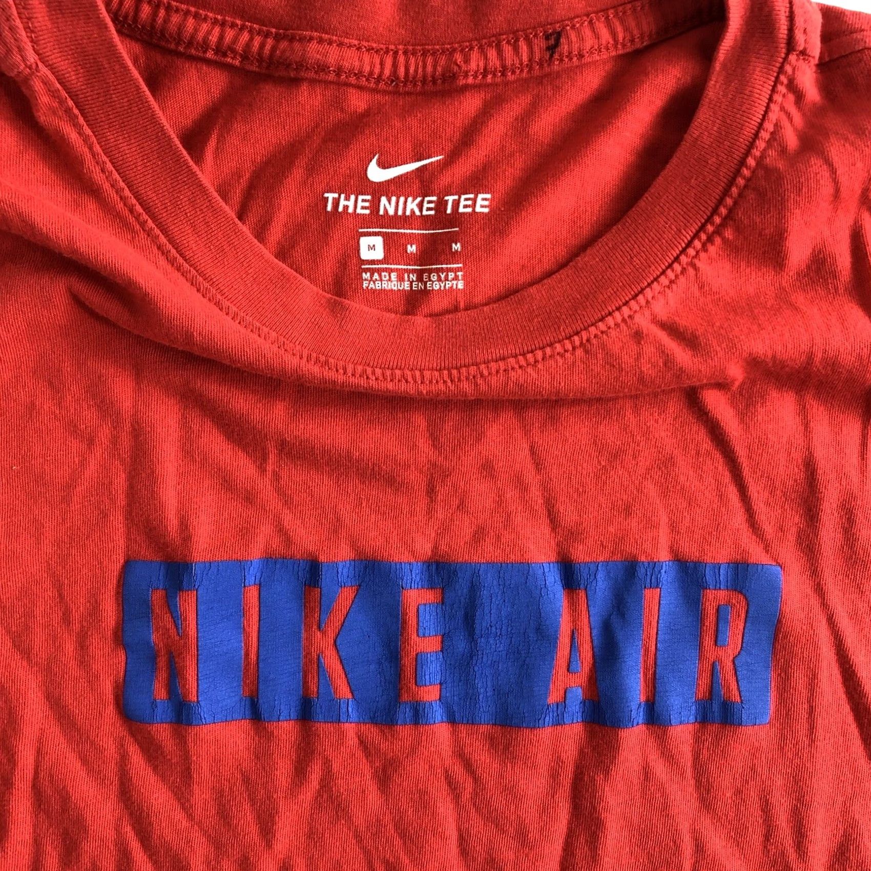 Nike Nike Air TEE Logo Short Sleeve Crewneck Graphic T-Shirt Mens M Red Size US M / EU 48-50 / 2 - 3 Thumbnail