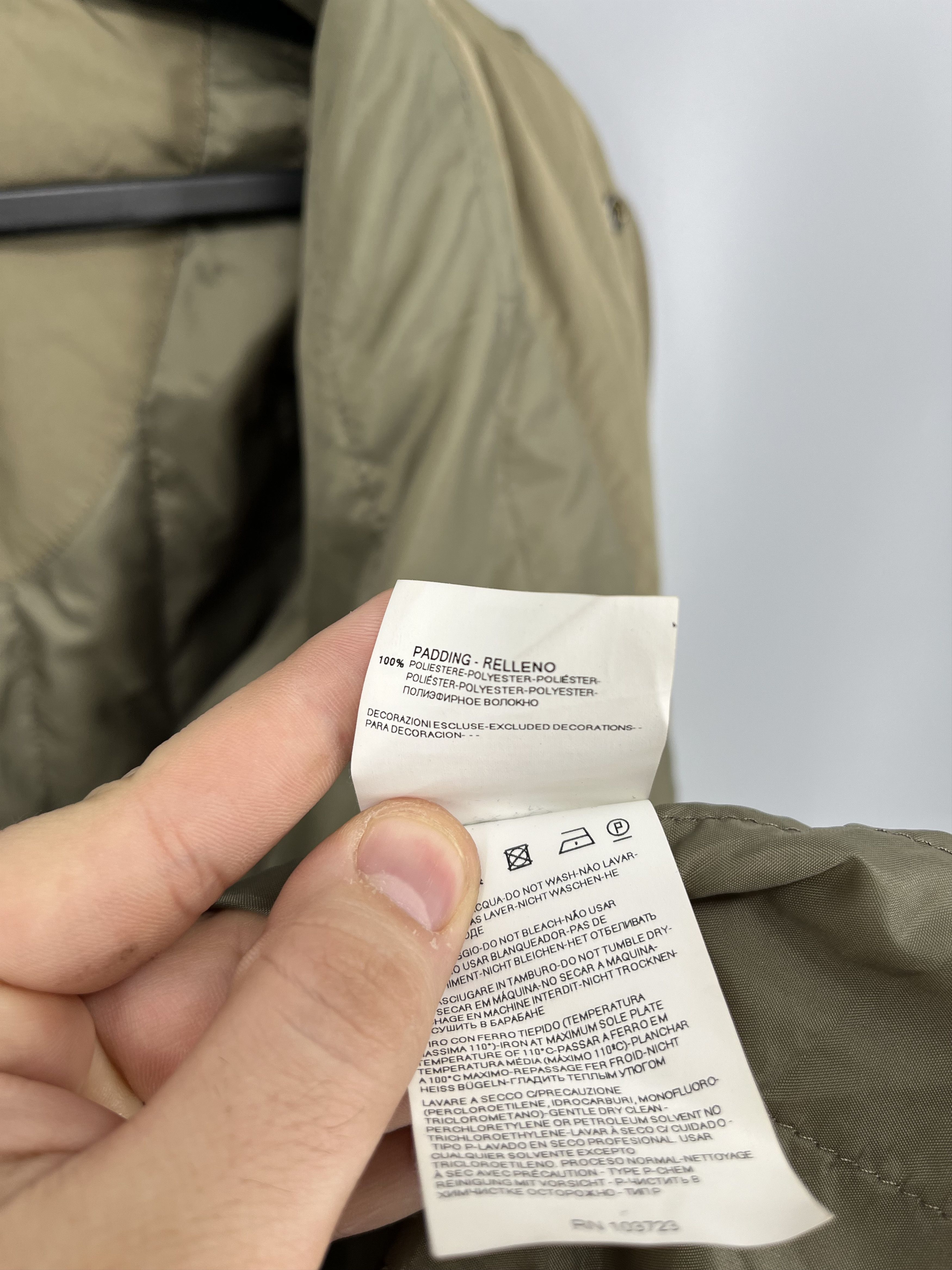 Armani Vintage Armani Jeans Khaki Nylon Parka Jacket Coat EU56 Size US XXL / EU 58 / 5 - 14 Thumbnail