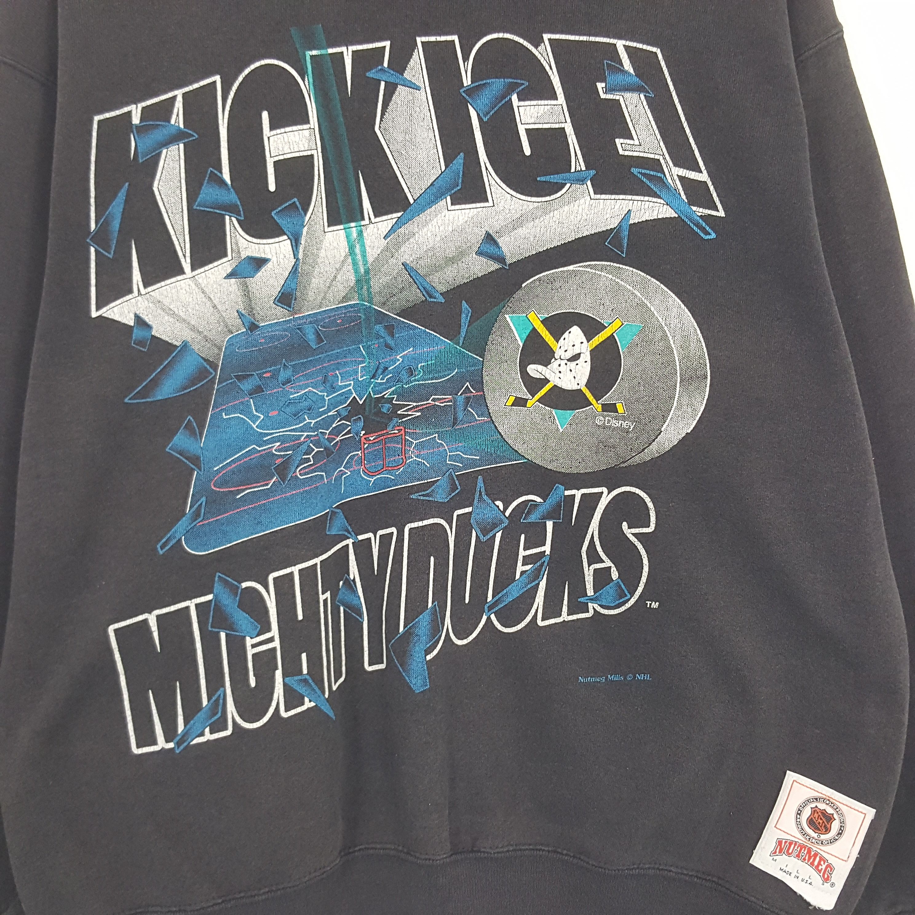 Nutmeg × Vintage Vintage Kick Ice Michtyducks Sweatshirt Size US L / EU 52-54 / 3 - 2 Thumbnail