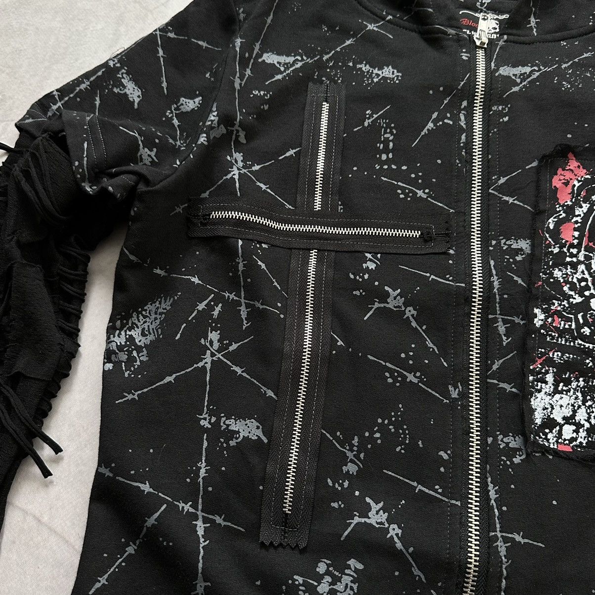 Hysteric Glamour × Undercover Punk Bondage Tripp NYC Impala Style Zip Hoodie Mesh Sleeves Size US S / EU 44-46 / 1 - 10 Thumbnail