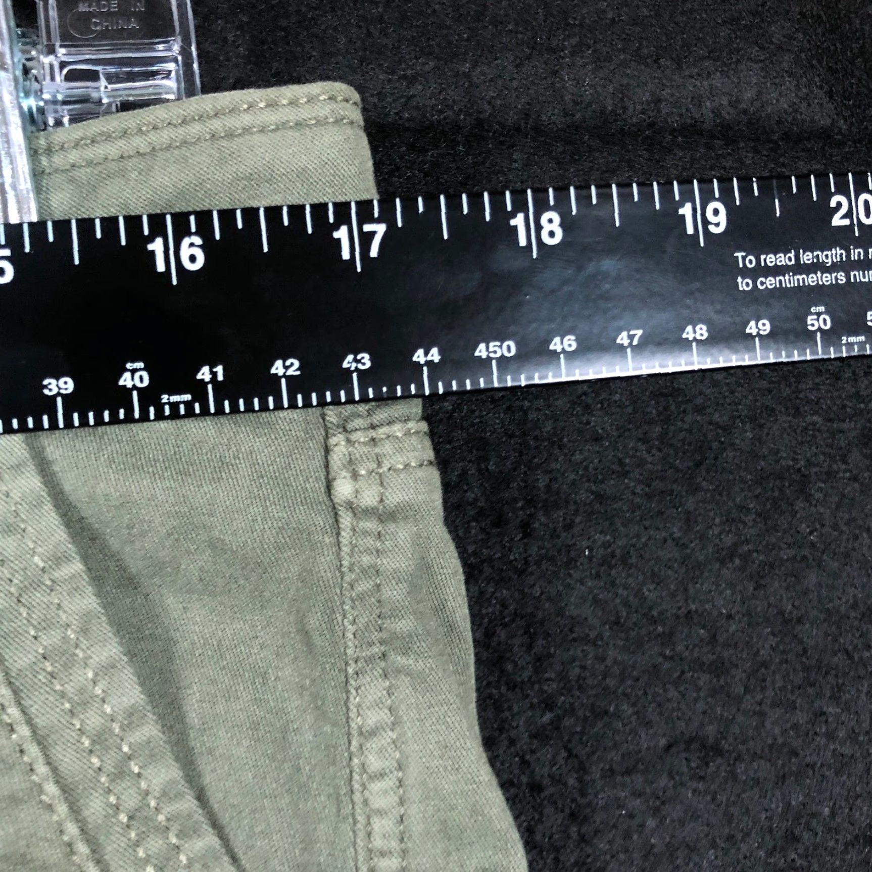 Vintage Chicos Womens Pants Green High Rise Straight Leg Stretch 0.5 (US Size 6) Size 24" / US 00 / IT 34 - 6 Thumbnail