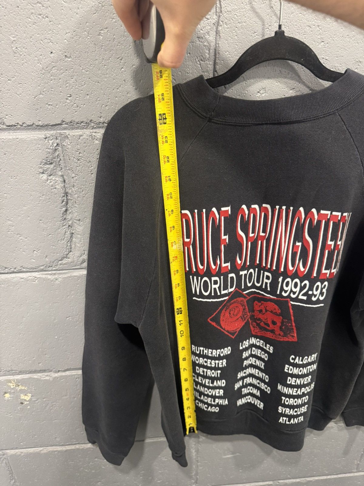 Band Tees Bruce Springsteen 1992-1993 World Tour vintage crewneck Size US L / EU 52-54 / 3 - 5 Thumbnail
