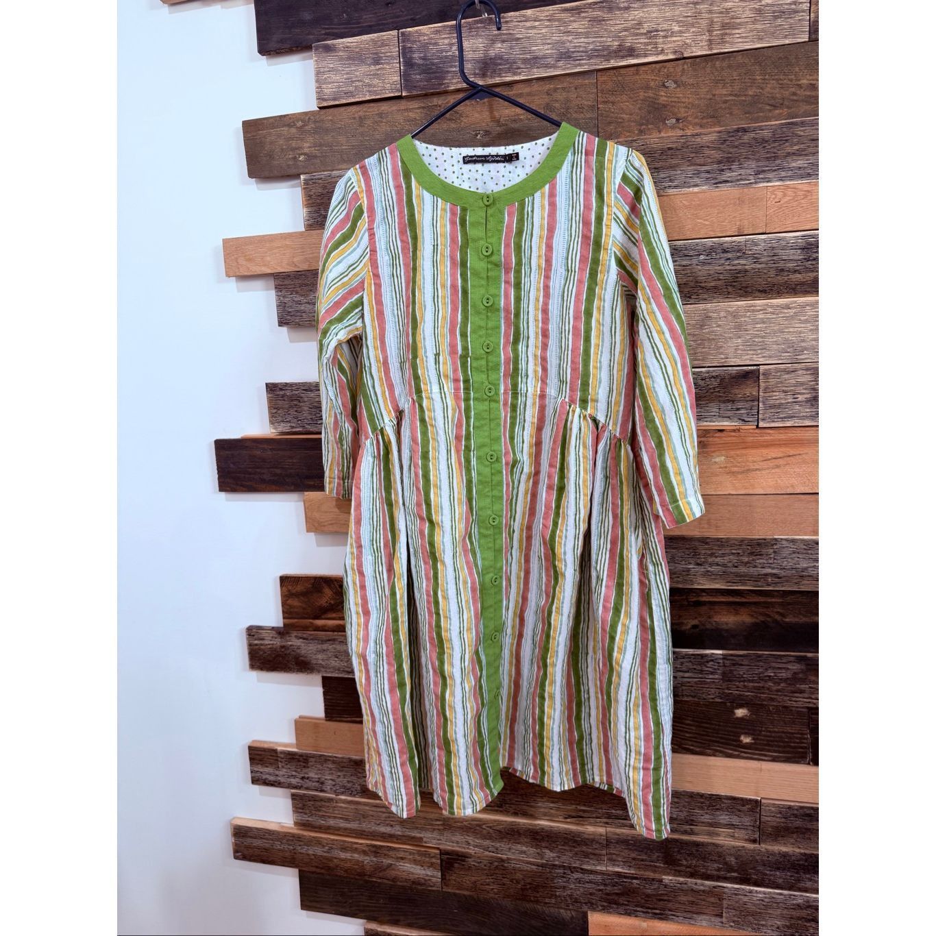 Guru Gudrun Sjoden Cotton Multicolor Striped button front Lagenlo Size S / US 4 / IT 40 - 2 Thumbnail