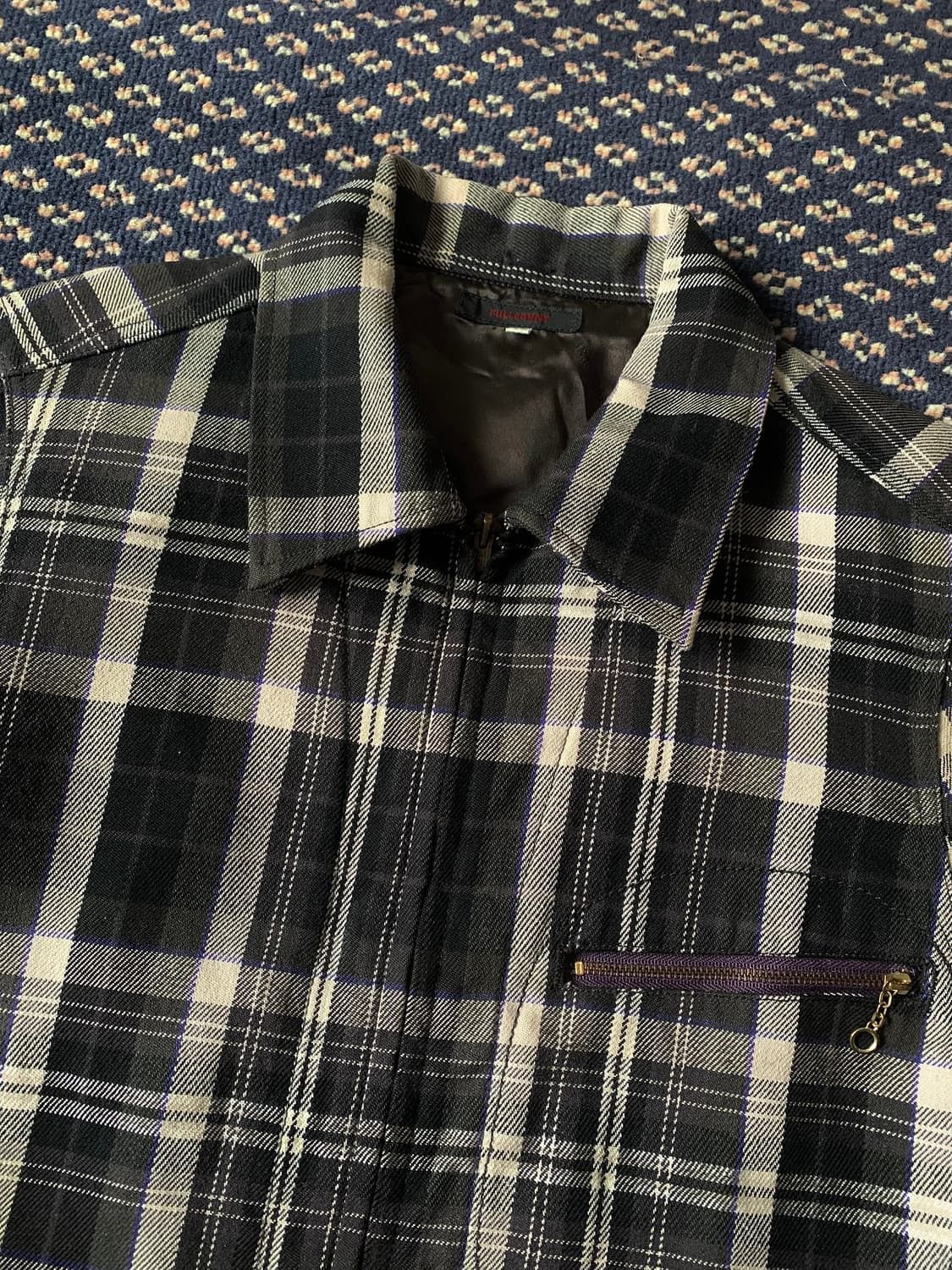 Talon Elbow patch Checkered Plaid Detroit Work jacket junya
