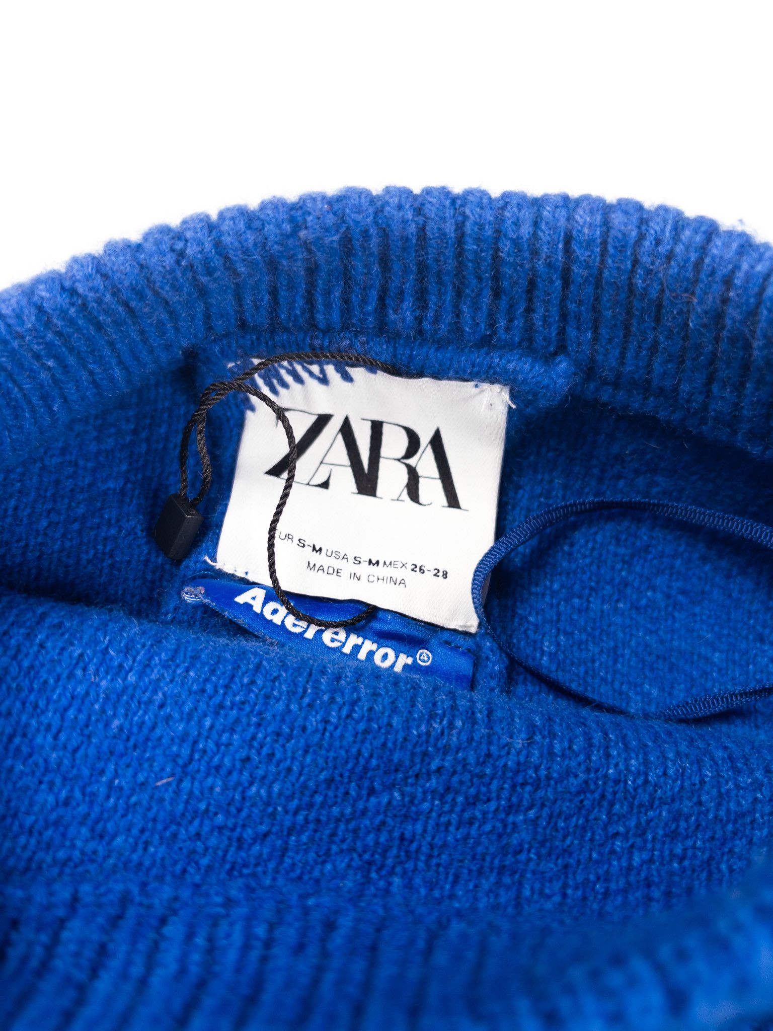 Ader Error × Zara Zara ADER Error Blue Patchwork Crewneck Sweater Size US M / EU 48-50 / 2 - 5 Thumbnail