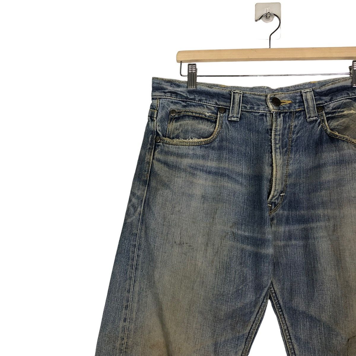 Japanese Brand 🔥VINTAGE SELVEDGES DENIM JEANS LEE USA Size US 34 / EU 50 - 7 Thumbnail