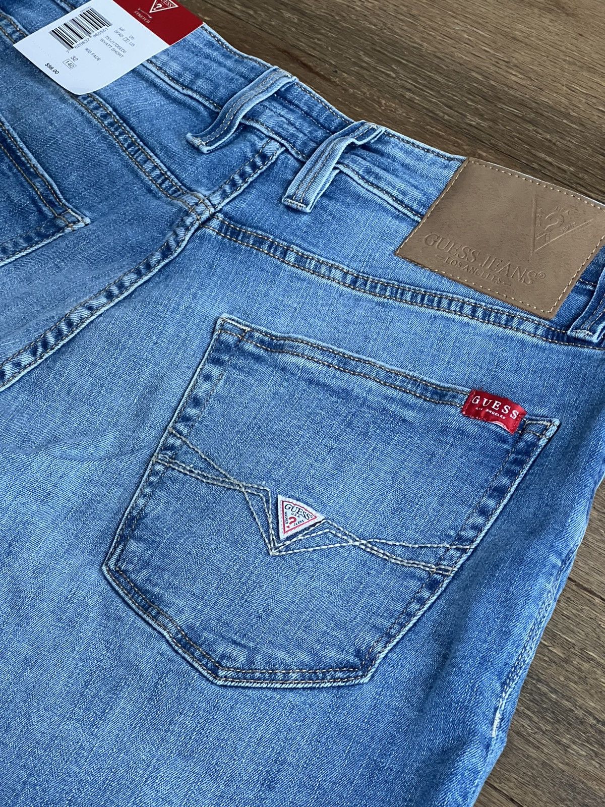 Designer × Guess Guess blue jean frayed shorts new w tags sz 32 Size US 32 / EU 48 - 6 Thumbnail
