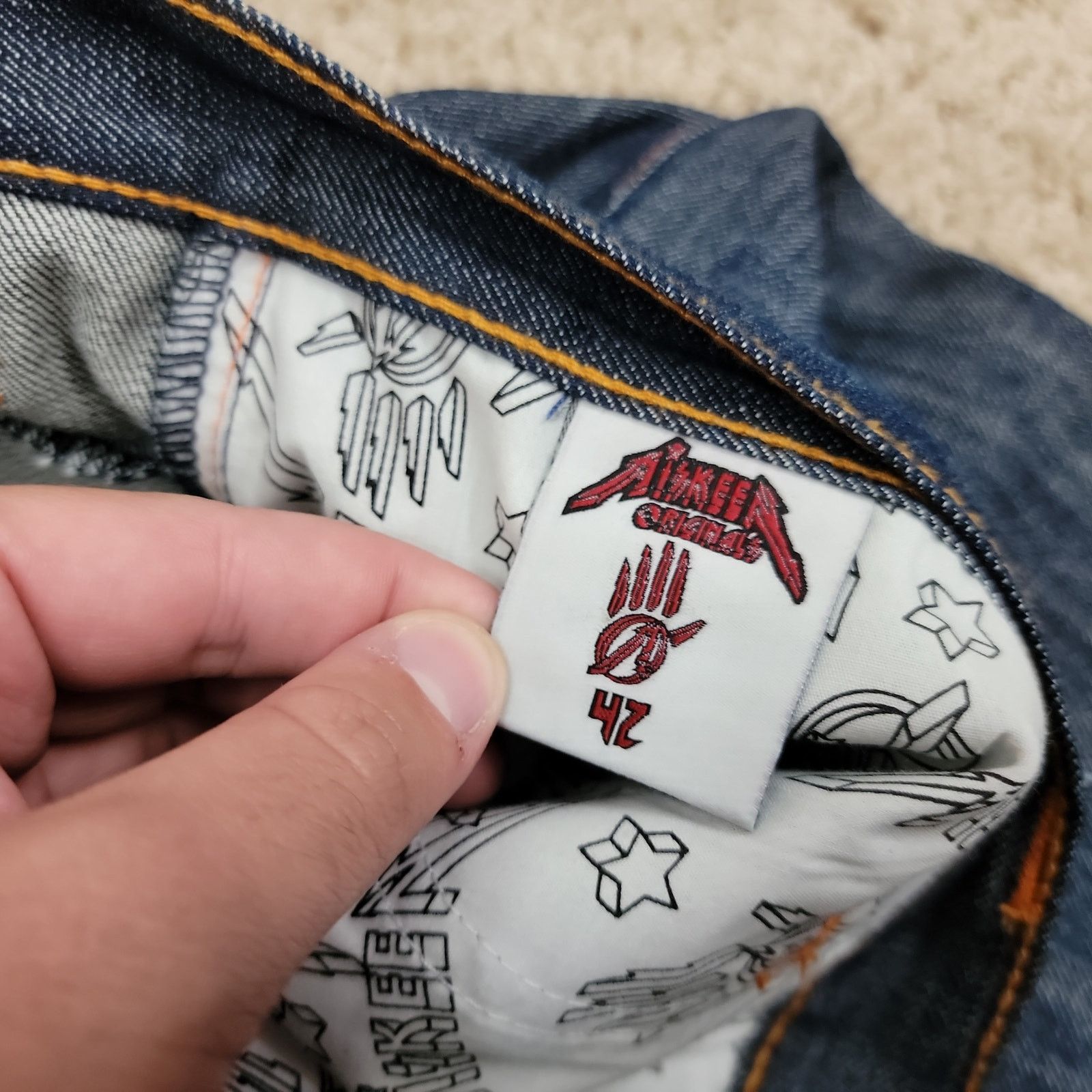 Vintage Vintage Miskeen Baggy Jeans 42x32 Rock Roll Skater Rap Y2K Size US 42 / EU 58 - 9 Thumbnail