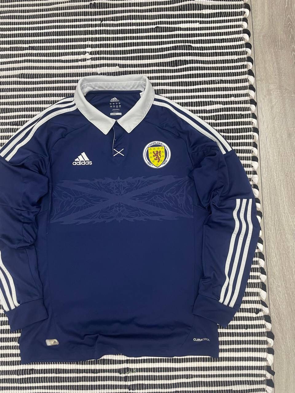 Adidas × Vintage Vintage 2011 Adidas Scotland Long Sleeve Jersey Shirt Y2K Size US L / EU 52-54 / 3 - 3 Thumbnail