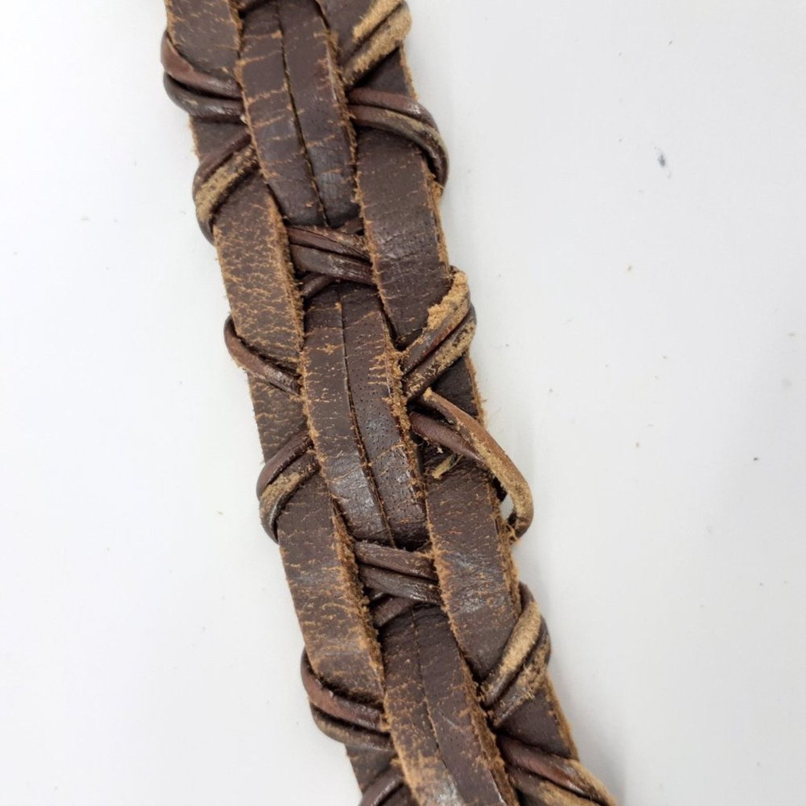 Other Women's Braided Genuine Leather Classic Casual Belt M/L Size ONE SIZE - 6 Thumbnail