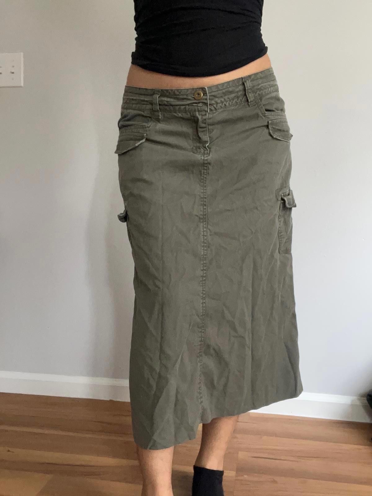 Other Women’s midi green cargo skirt Size 30" / US 8 / IT 44 - 1 Thumbnail