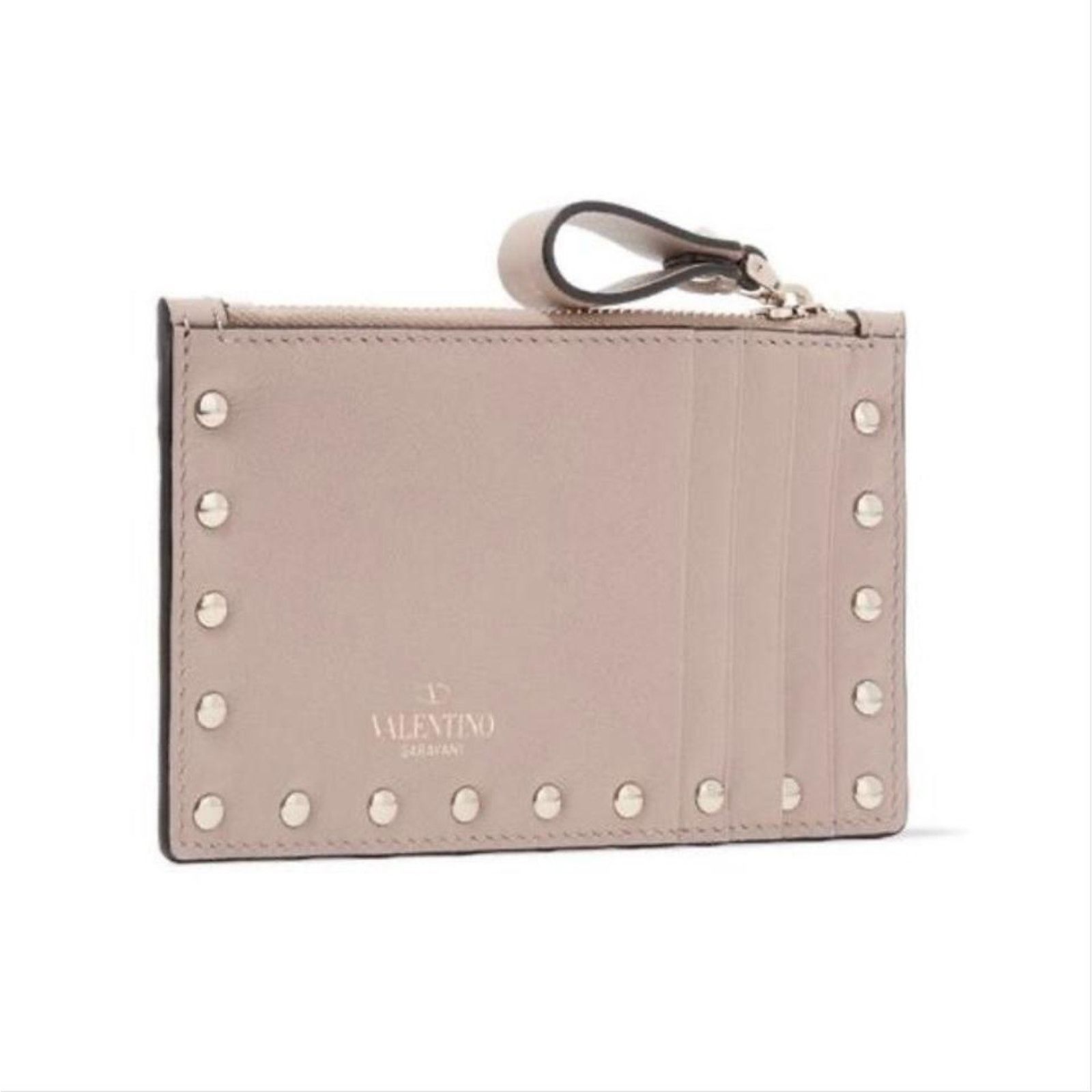 Valentino Valentino Garavani Rockstud zipped card holder coin case Size ONE SIZE - 2 Thumbnail