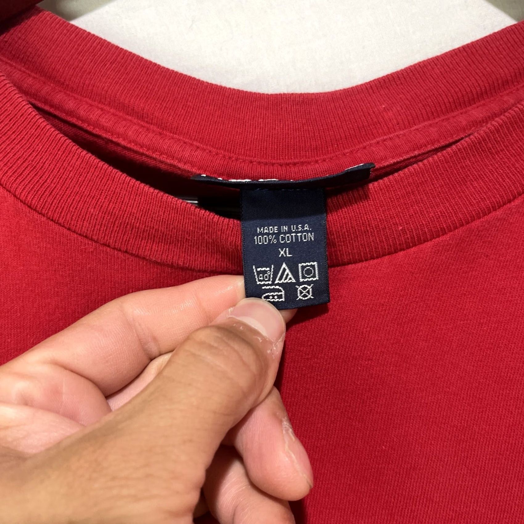 Nautica VINTAGE Nautica Shirt Mens XL Red Sailing Flags Nautical Preppy Made In USA Size US XL / EU 56 / 4 - 6 Thumbnail