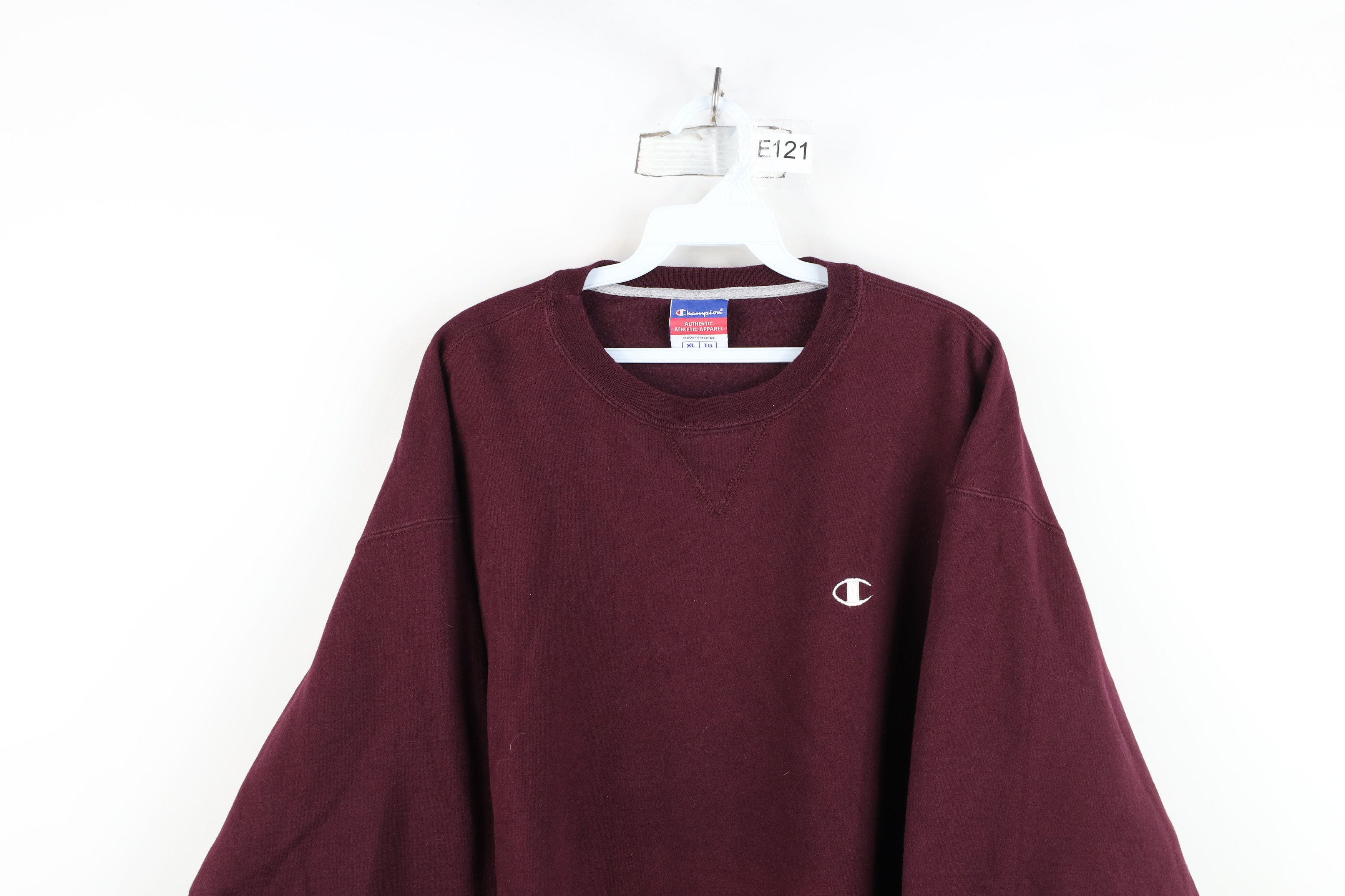 Champion Vintage 90s Champion Classic Logo Crewneck Sweatshirt Purple Size US XL / EU 56 / 4 - 2 Thumbnail