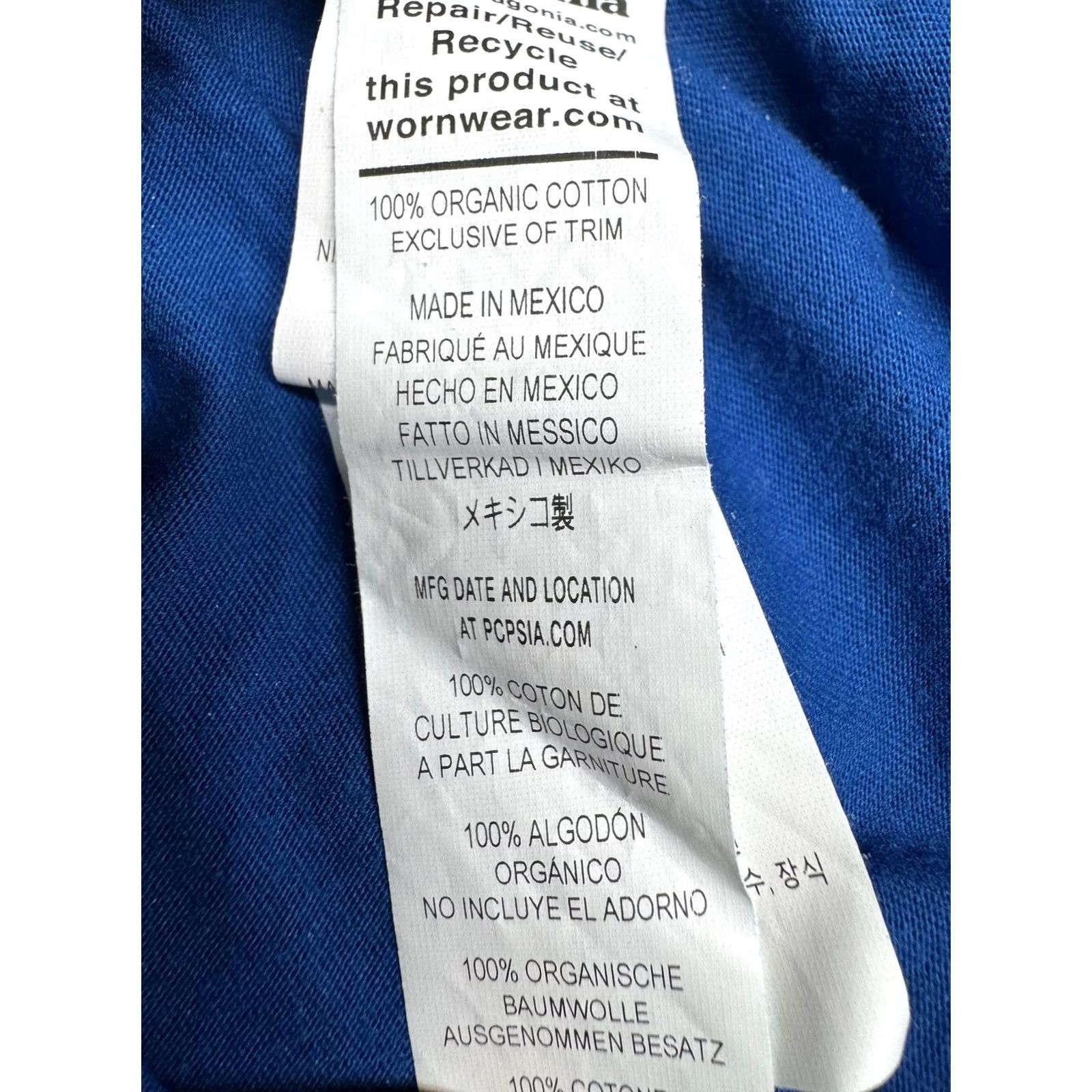 Patagonia Patagonia Men's XL Blue T-Shirt Organic Cotton Surfing Alligator Graphic Pocket Size US XL / EU 56 / 4 - 5 Thumbnail