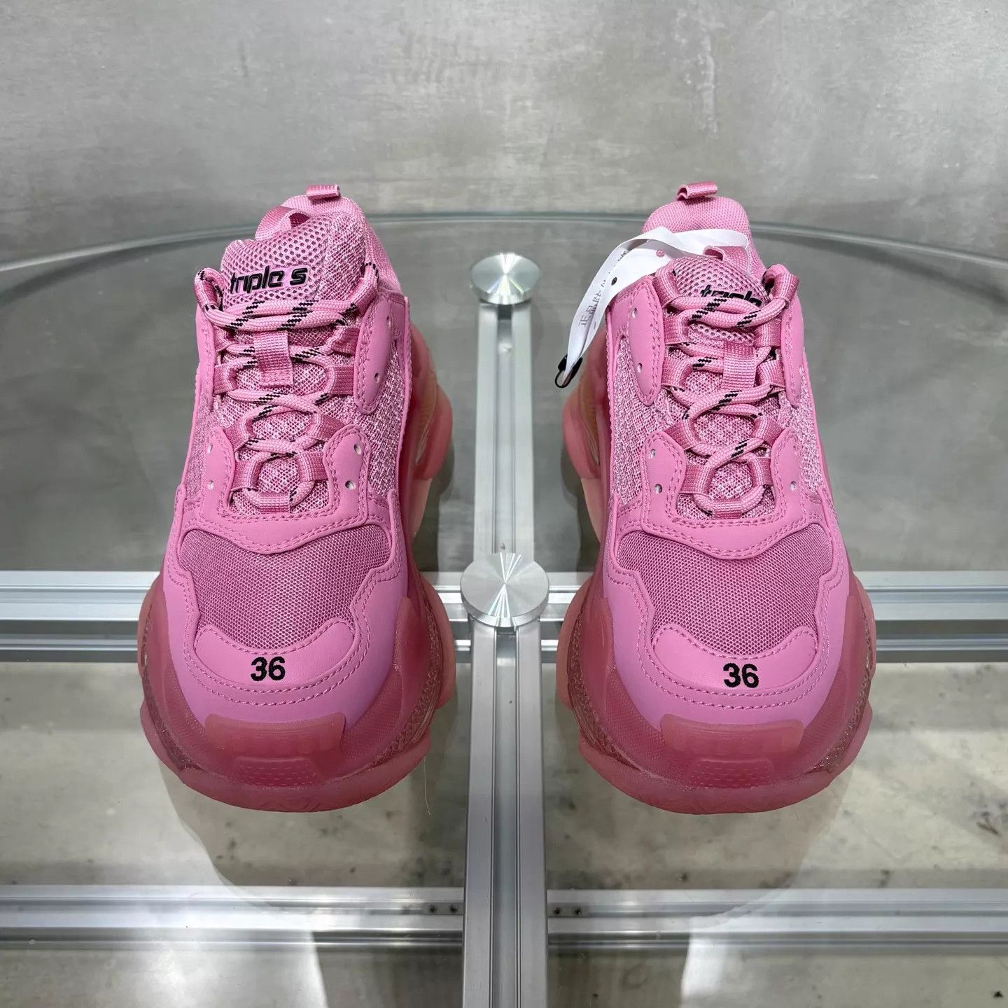 Balenciaga BLCG Triple S Pink Sneaker EU36 Brand New Tried On Size US 6 / IT 36 - 1 Thumbnail