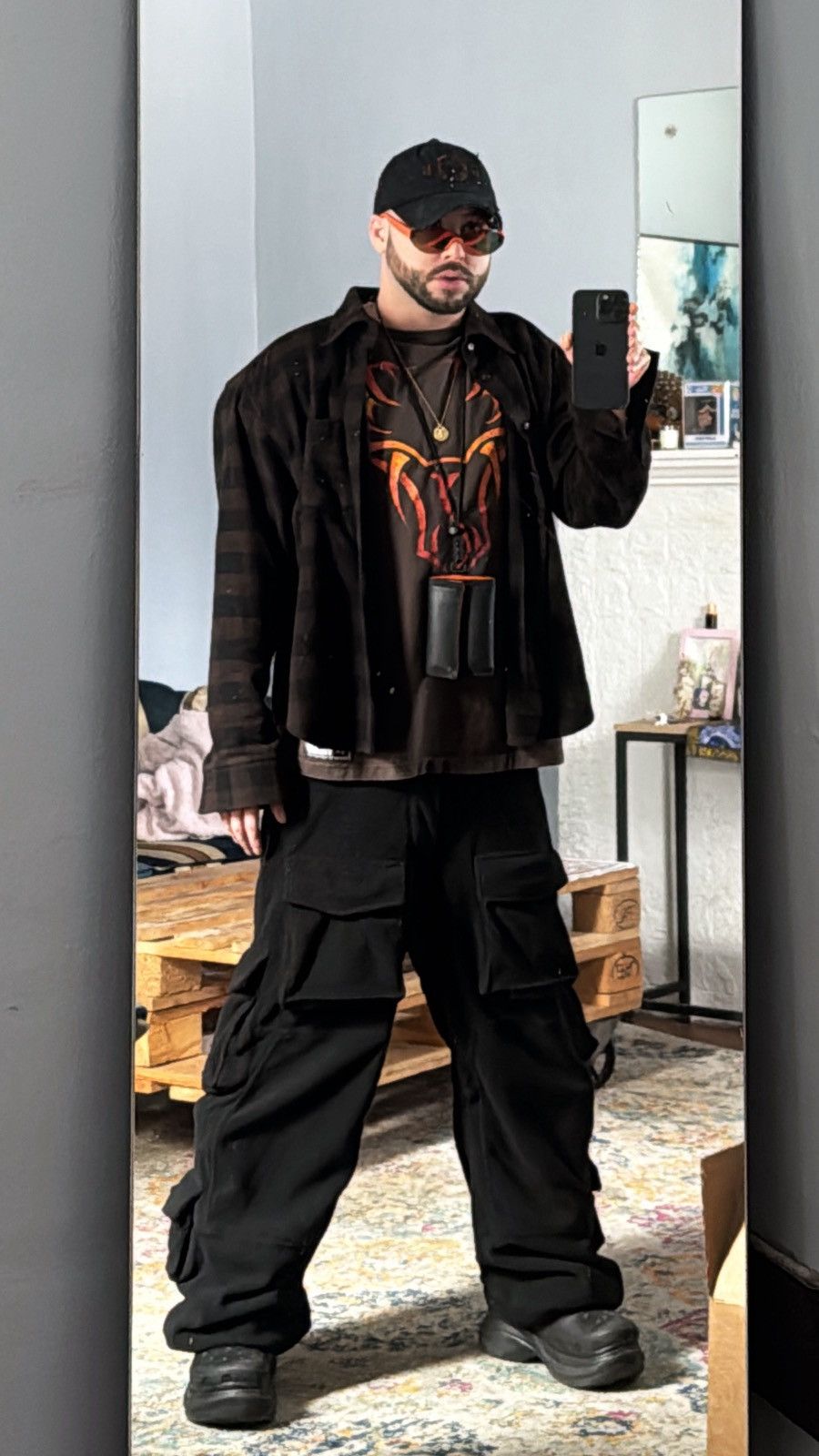 Yeezy 1 OF 1 UNRELEASED YEEZY SEASON 6 ORANGE SAMPLE SUNGLSSSES Size ONE SIZE - 3 Thumbnail