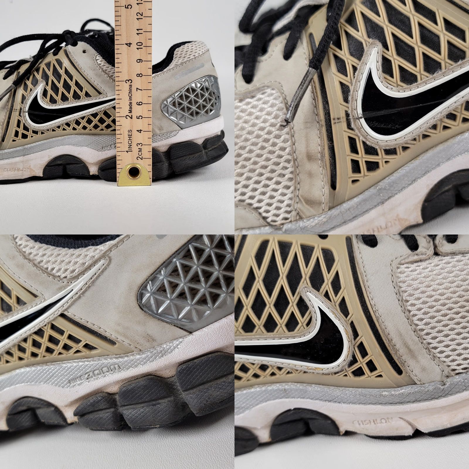 Nike Nike Vomero 6 Running Shoes Mens 9 M 42.5 EU White Silver Logo Breathable Cushioned Lightweight Sneakers Athletic Activewear Casual Sports Mens Size US 8 / IT 38 - 8 Thumbnail