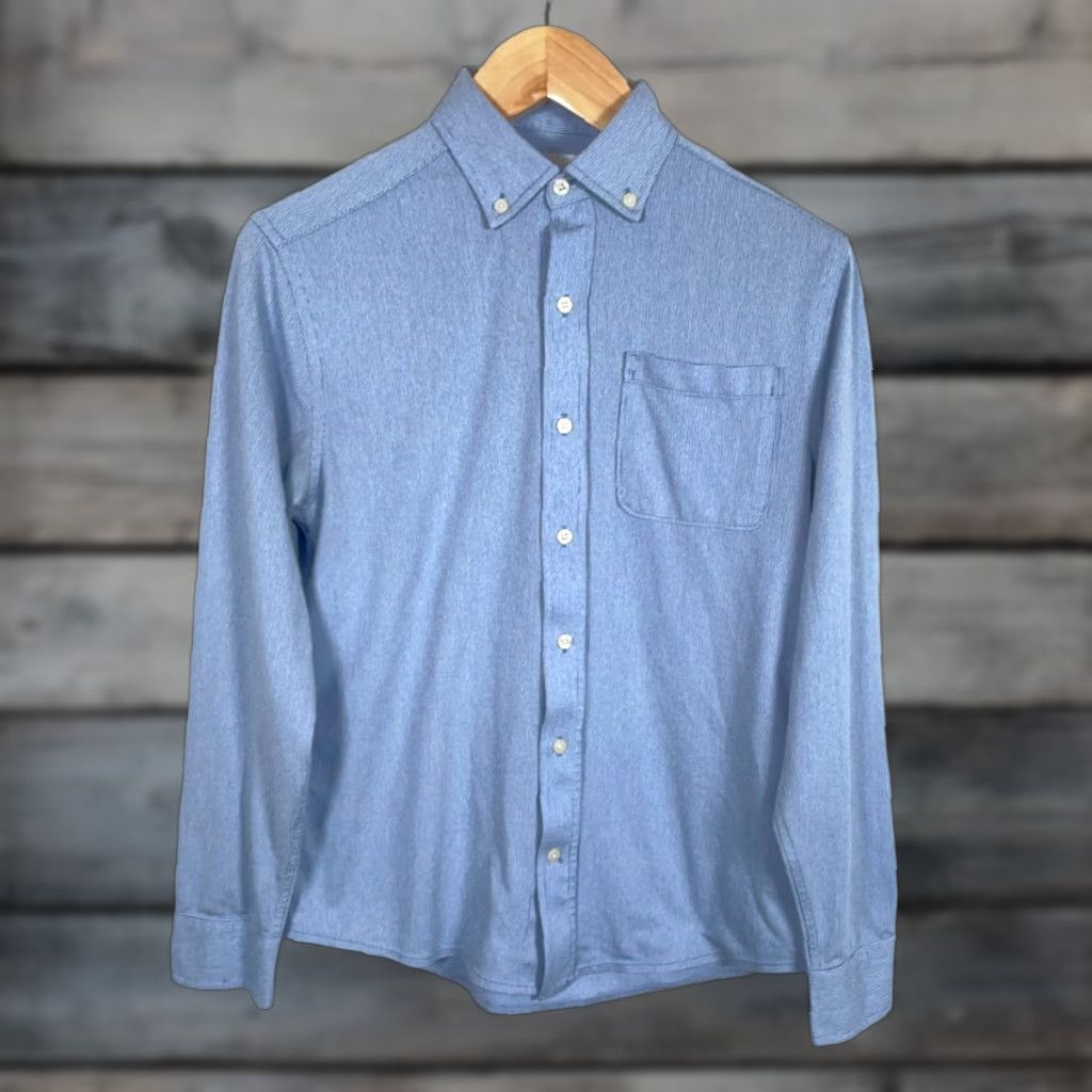 Vintage Ministry of Supply Long Sleeve Shirt Men's Small Light Blue Cotton Blend Size US S / EU 44-46 / 1 - 1 Thumbnail