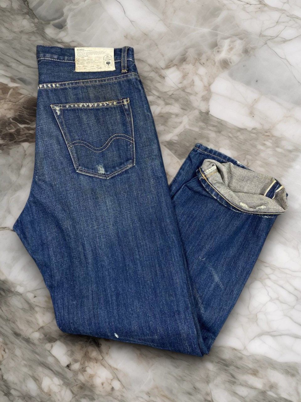 Wtaps wtaps selvedge distressed denim nice design Size US 34 / EU 50 - 1 Thumbnail