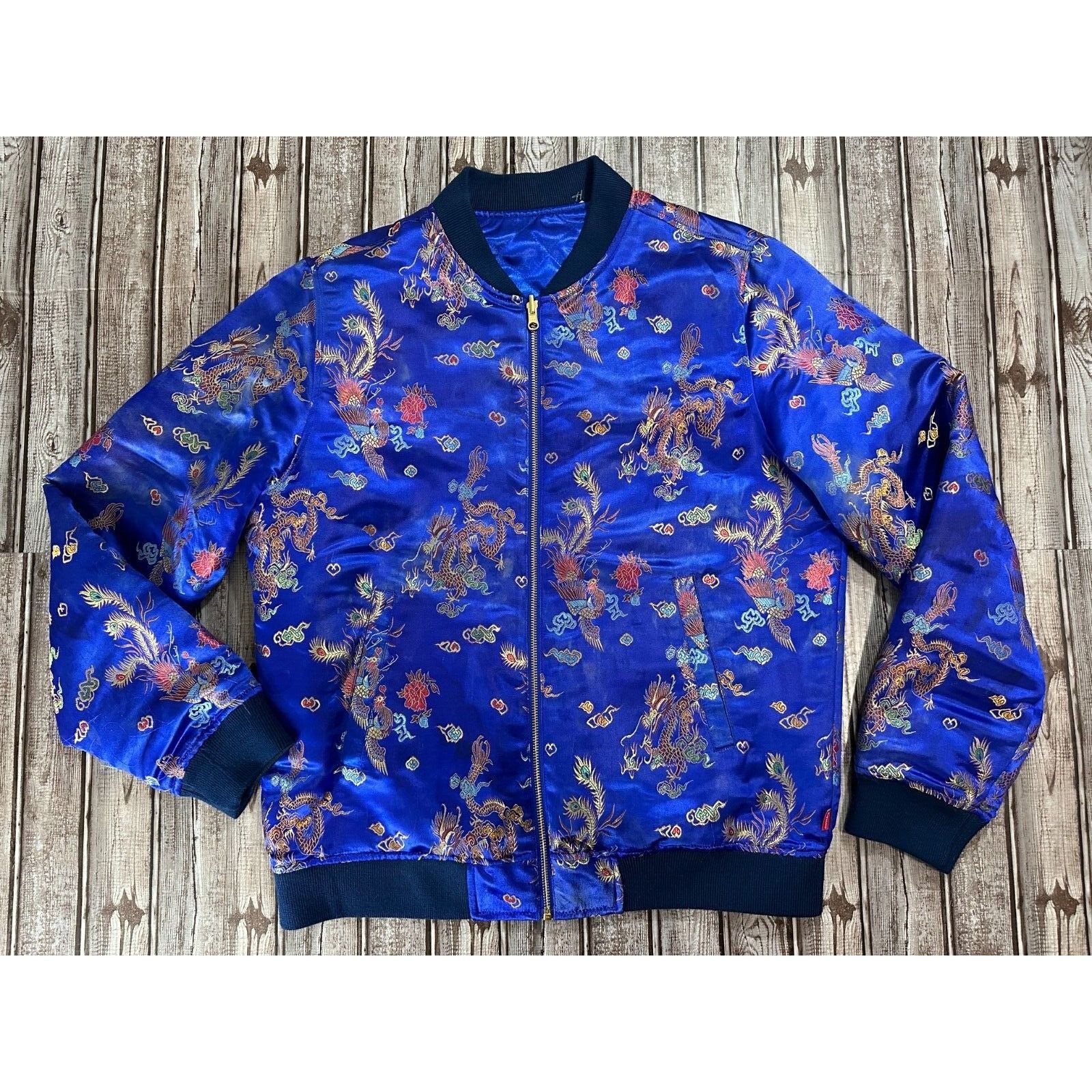 Supreme Supreme Emperor Reversible Bomber Satin Jacket Dragon Chines |  Grailed