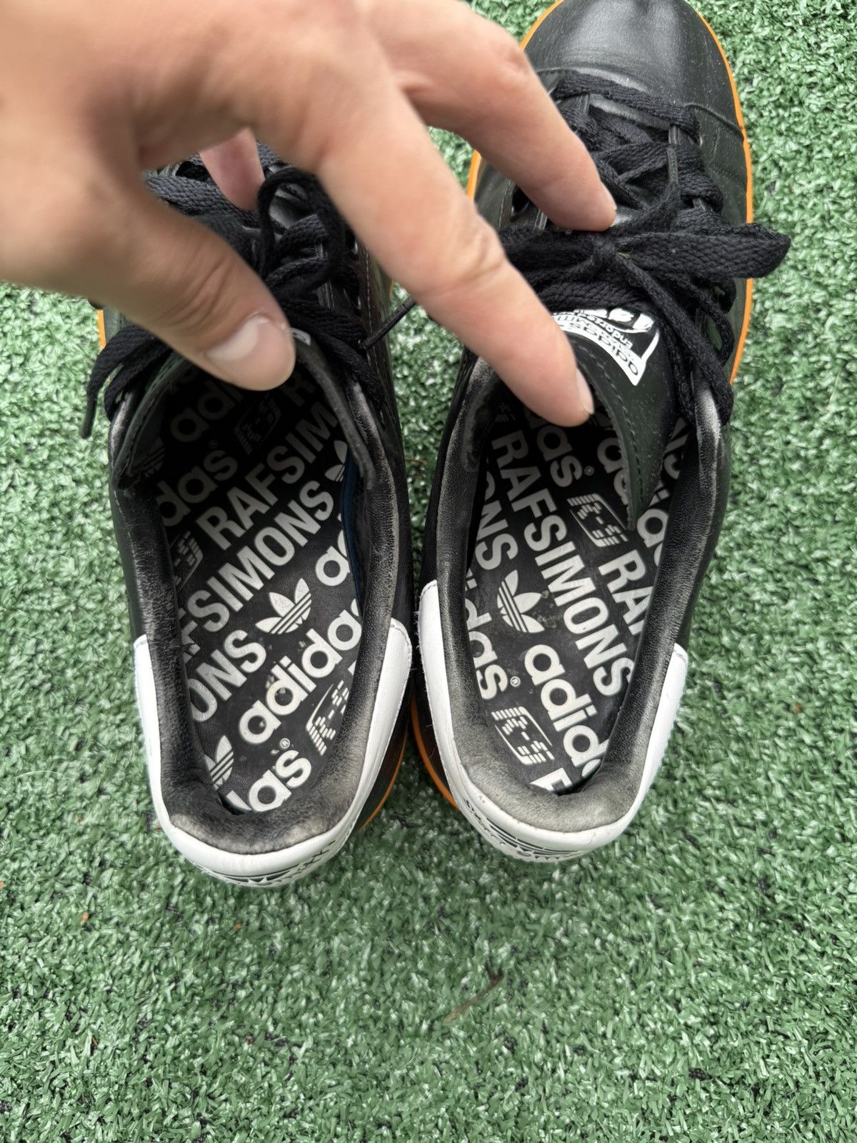 Adidas × Raf Simons Adidas x Raf Simons Stan smith black orange Size US 10.5 / EU 43-44 - 10 Thumbnail
