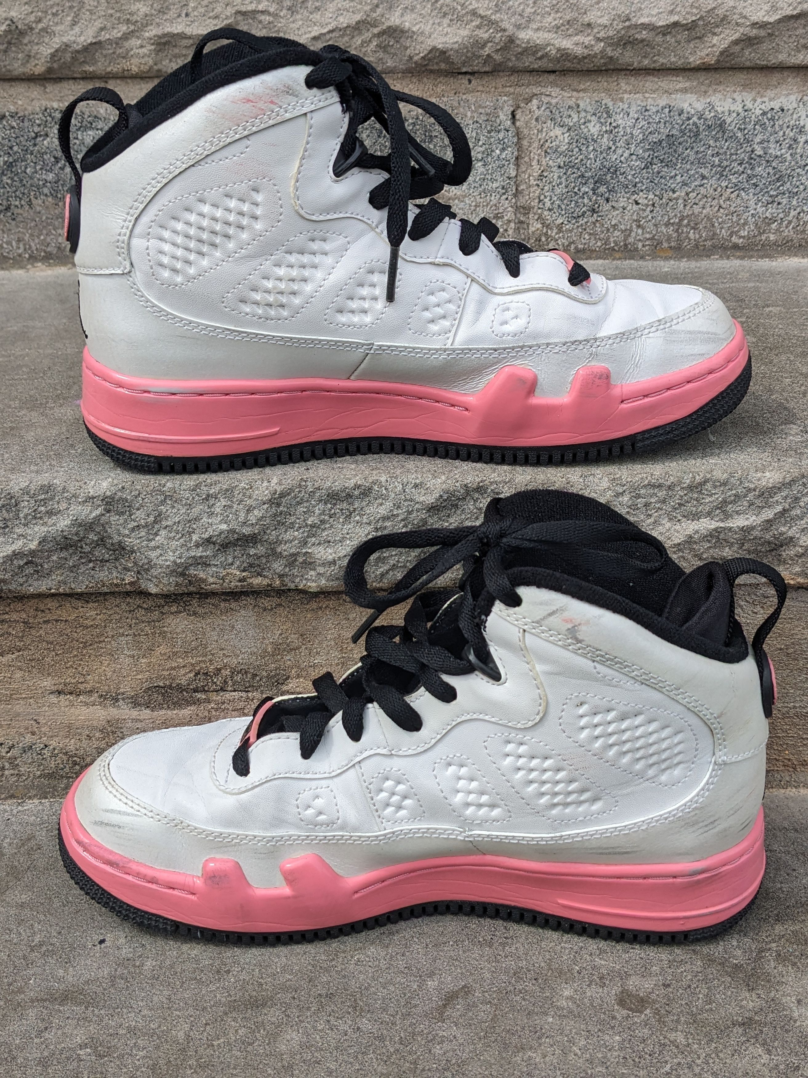 Jordan Brand × Nike Jordan Fusion 9 Mid Dear Mama Girl's 383327-161 Size 6.5Y Size US 6.5 / IT 36.5 - 2 Thumbnail