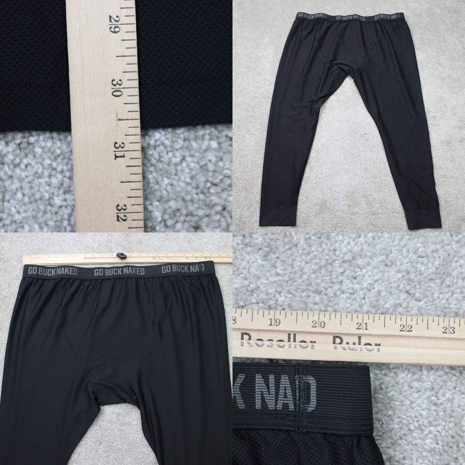 Vintage Duluth Buck Naked Shirt Mens 3XL Black Base Layer L/S Crew Neck Jersey Pullover Shirt & Pants Set Outdoor Hiking Size US XXL / EU 58 / 5 - 8 Thumbnail