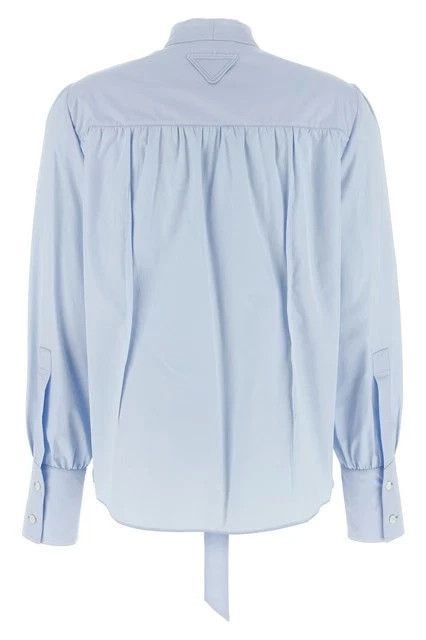 Prada PRADA Blue Cotton Shirt New & Authentic Size M / US 6-8 / IT 42-44 - 2 Thumbnail