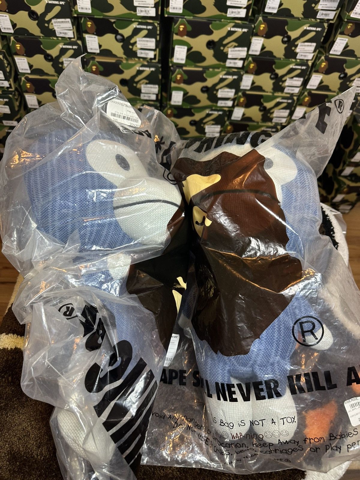 Bape RARE BAPE BABY MILO INDIGO JUMBO PLUSH [NEW IN BAG] Size ONE SIZE - 7 Thumbnail