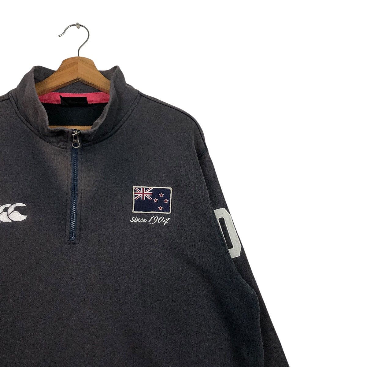 Canterbury of New Zealand 90s Canterbury Fleece Half-Zip NZ Rugby Patch, Oversized Fit Size US L / EU 52-54 / 3 - 7 Thumbnail