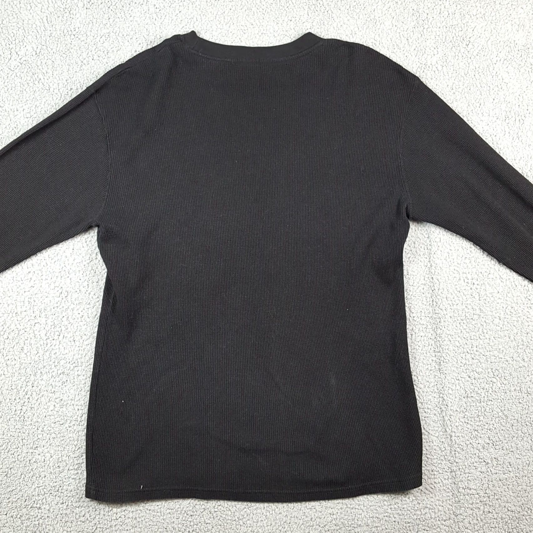 Southpole VINTAGE Southpole Men's T-Shirt 2XL Short Sleeve Crew Neck Thermal Waffle Knit Retro 90s Y2K Skate Grunge Black Size US XXL / EU 58 / 5 - 4 Thumbnail