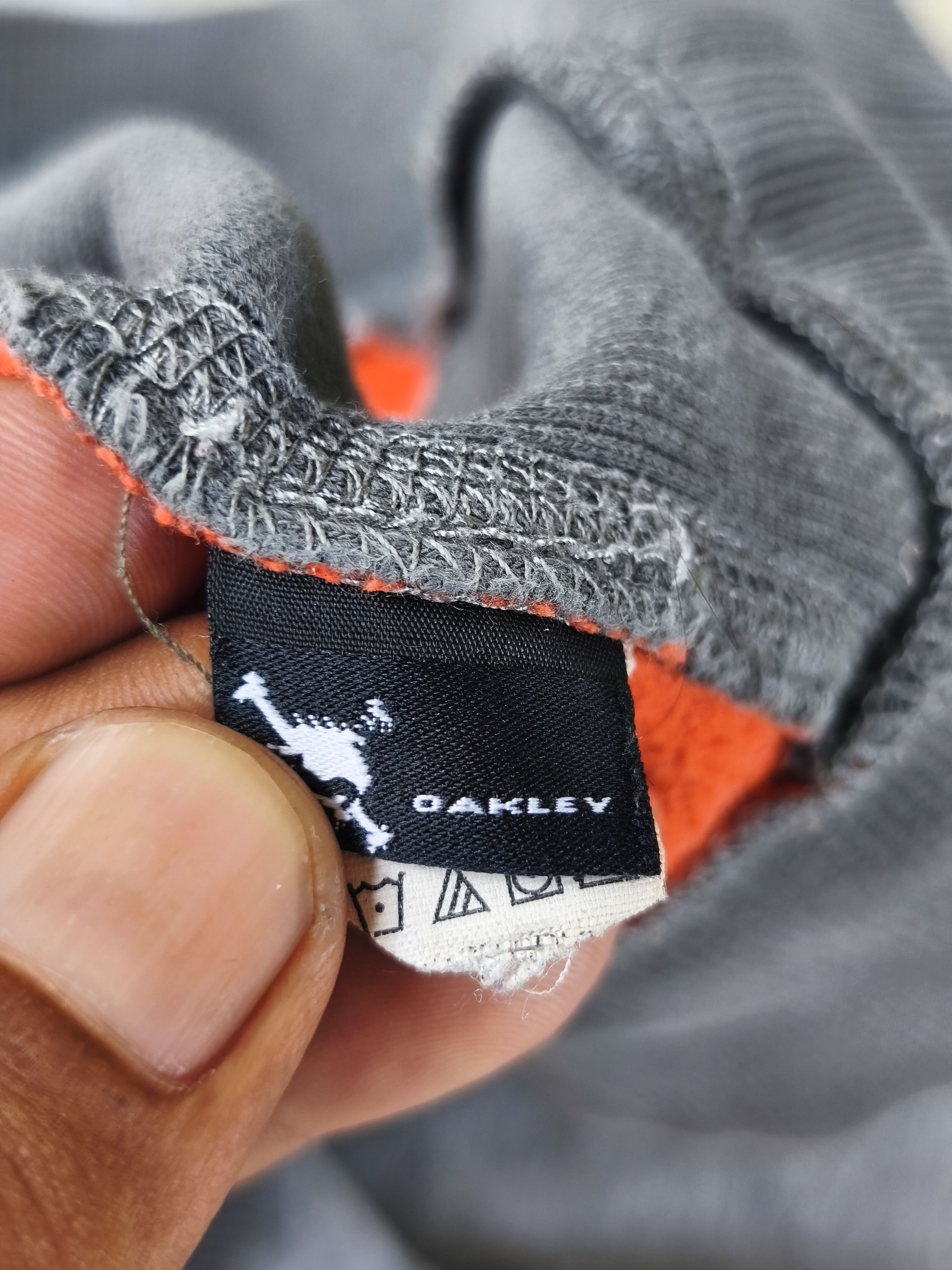 Oakley Oakley Colorblock Half Zip Hoodie Grey Orange Y2K Techwear Size US XL / EU 56 / 4 - 10 Thumbnail