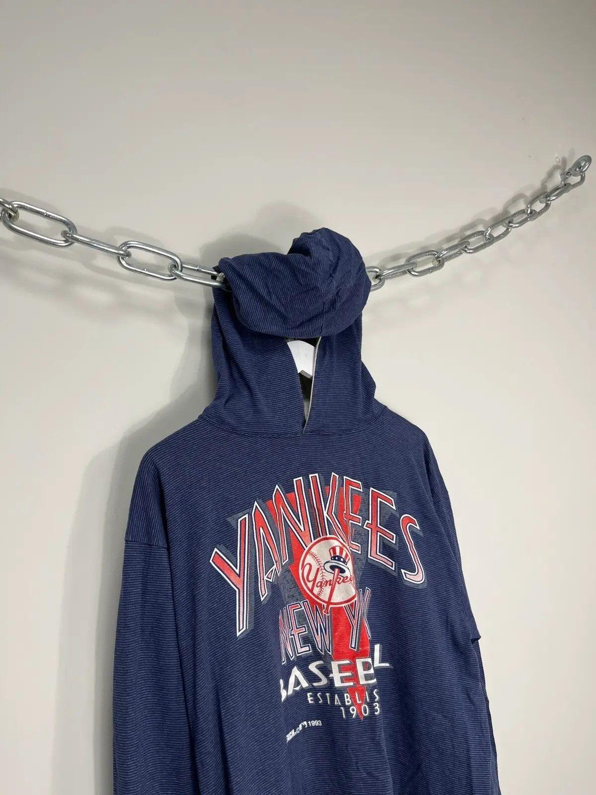 MLB Vintage New York Yankees 1993 Navy MLB Hoodie Size US XL / EU 56 / 4 - 2 Thumbnail