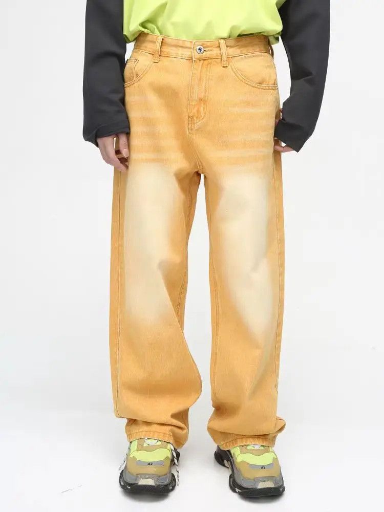 Japanese Brand × Jean Yellow Loose Harajuku Jeans Size US 30 / EU 46 - 1 Thumbnail