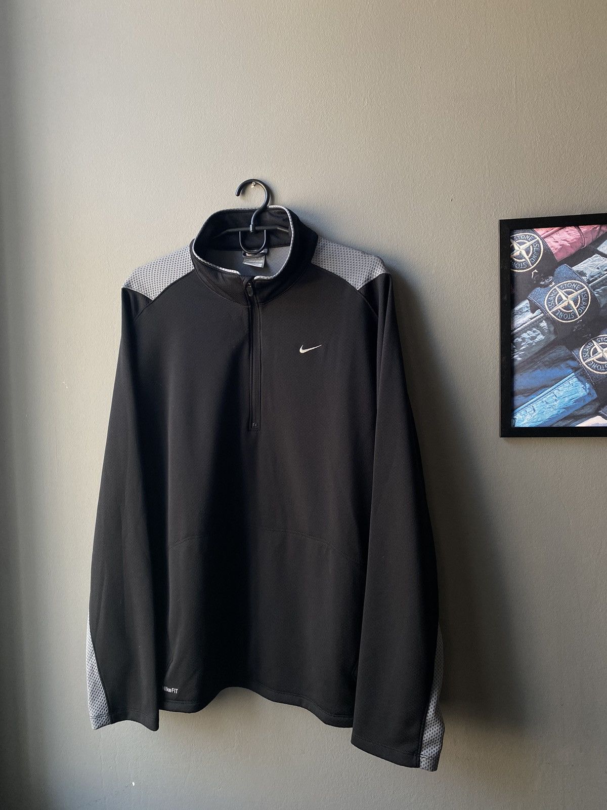Nike × Vintage Vintage Nike Quarter Zip Long Sleeve Sweatshirt Fleece TN Size US L / EU 52-54 / 3 - 2 Thumbnail