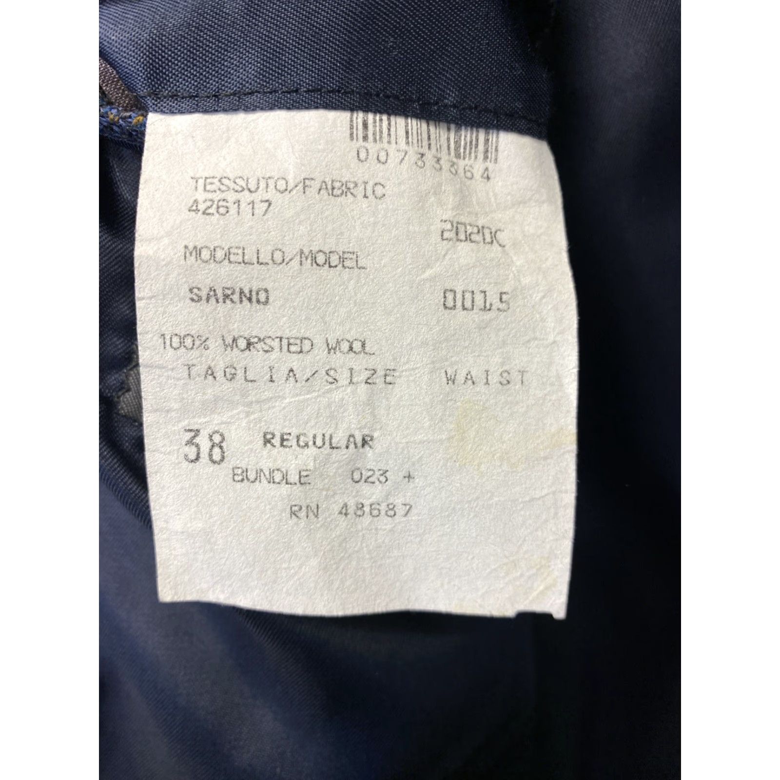 Tallia Tallia Suit Jacket Blazer Men's Regular Fit Wool 44 Gray Geometric Two-Button Classic Wedding Size 44R - 8 Thumbnail