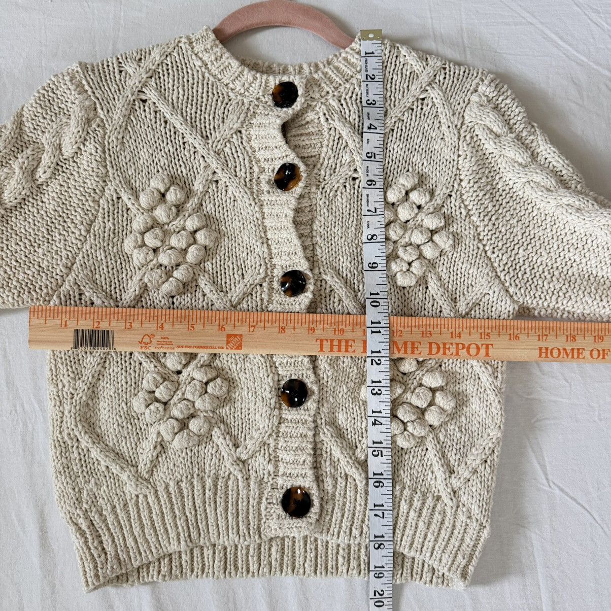 Other Les Coyotes de Paris Cable Knit Crop Cardigan 34 XS/S Size XS / US 0-2 / IT 36-38 - 8 Thumbnail