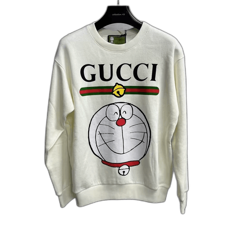 Gucci Gucci Ivory White Long Sleeve Sweatshirt Size US XXS / EU 40 - 1 Thumbnail