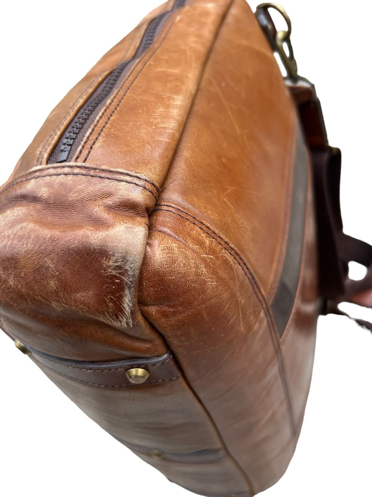 Leather × MasterPiece Masterpiece Japan Patina Leather 2 Way Bag Size ONE SIZE - 17 Thumbnail