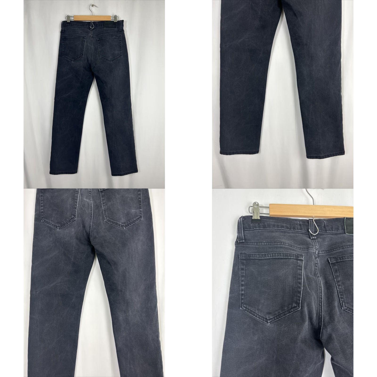Vintage Joes Jeans Mens Jeans 29x28 Black Straight Narrow Denim Jeans Size US 29 - 8 Thumbnail