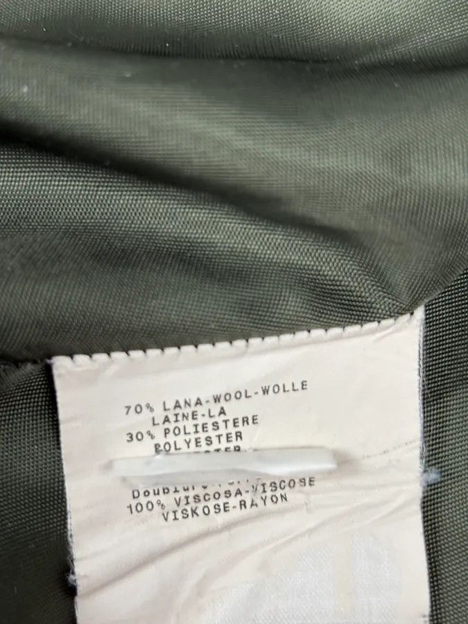 Emporio Armani AW2009 Emporio Armani Dark Green Wool Caban Jacket Size US M / EU 48-50 / 2 - 13 Thumbnail