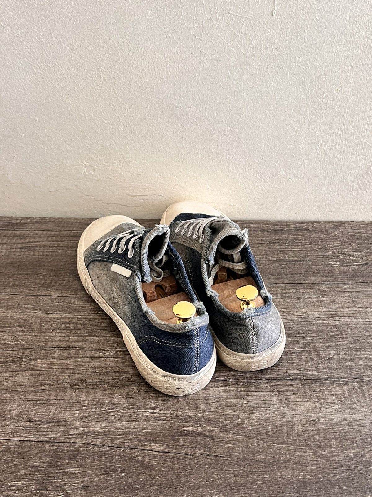 Balenciaga Denim Distressed Sneakers Size US 10 / EU 43 - 15 Thumbnail