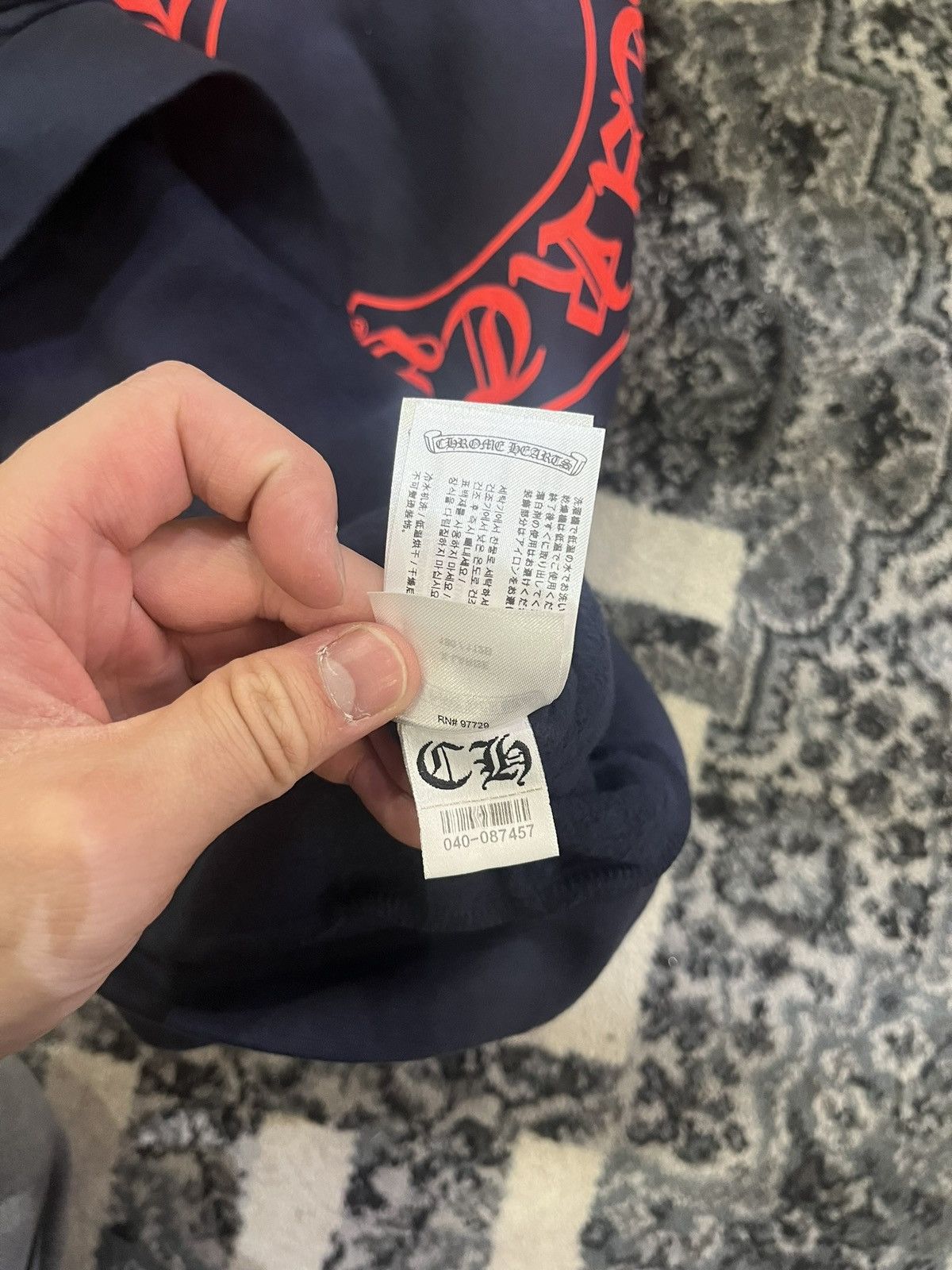 Chrome Hearts RARE CHROME HEARTS NAVY FLORAL NYC EXCLUSIVE Size US XL / EU 56 / 4 - 6 Thumbnail