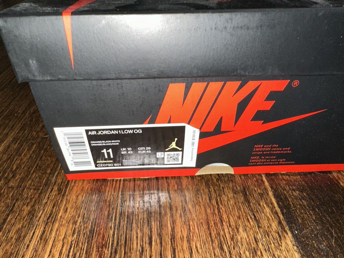 Jordan Brand × Nike Air Jordan 1 Retro Low OG Starfish Size 11 CZ0790 801 Size US 11 / EU 44 - 6 Thumbnail