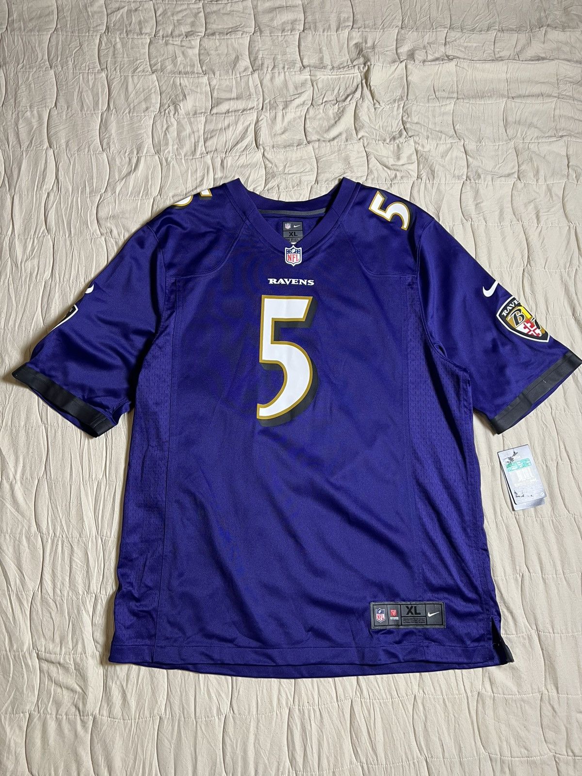 Nike Nike Baltimore Ravens Football Jersey Joe Flacco On Field Size US XL / EU 56 / 4 - 2 Thumbnail
