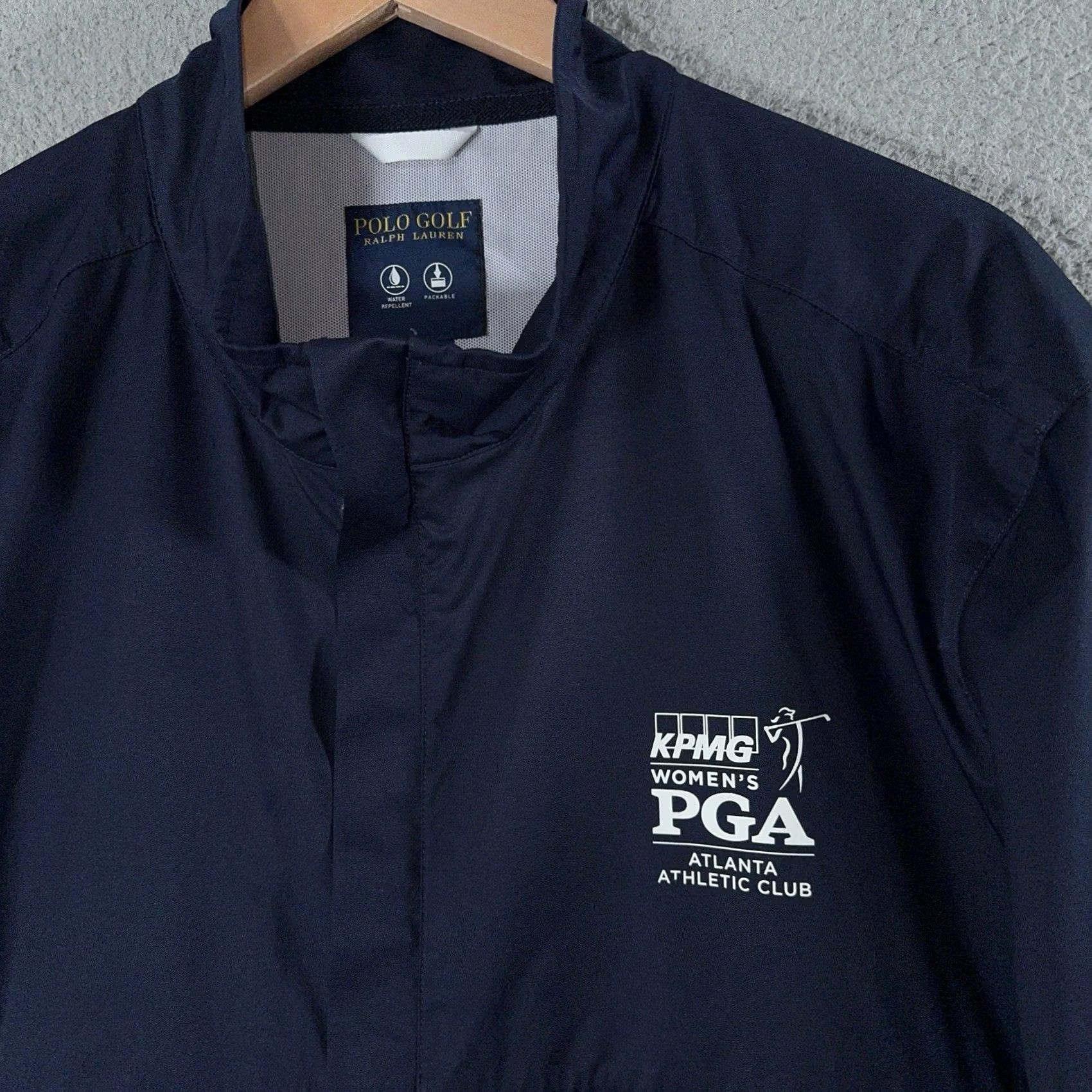 Polo Ralph Lauren Ralph Lauren Golf Jacket Womens 2XL Blue Windbreaker PoloSport Polo Ralph Lauren PGA Champ Atlanta Unisex Full Zip Lightweight Water Resistant Size XXL / US 16-18 / IT 52-54 - 2 Thumbnail