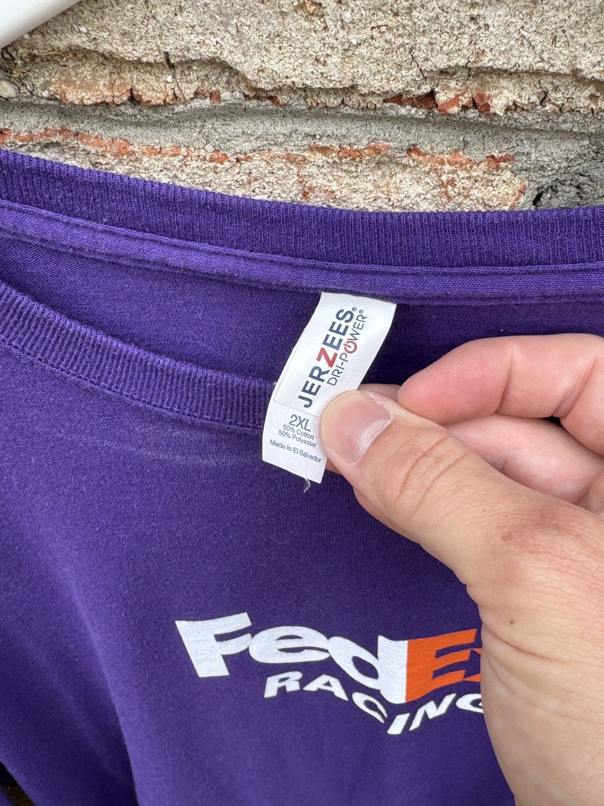 Jerzees Joe Gibbs Racing Fedex Racing Toyota long sleeve shirt Size US XXL / EU 58 / 5 - 6 Thumbnail